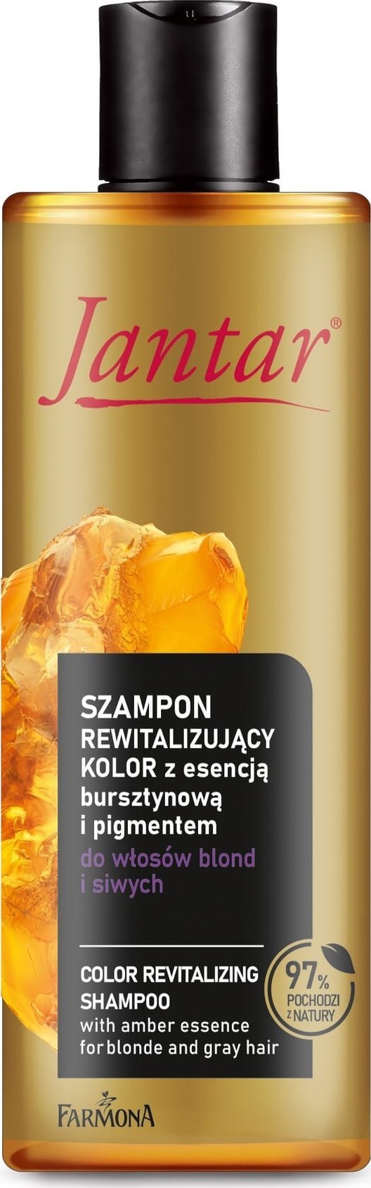 Farmona JANTAR Szampon rewitalizujący kolor do włosów blond i siwych z esencją bursztynową 300 ml