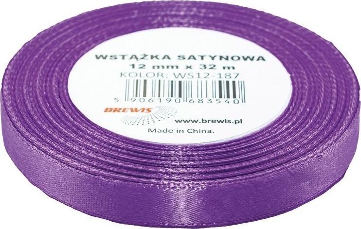 Wstążka satynowa lawendowa 12mmx32m