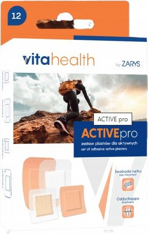 ACTIVEpro zestaw plastrów dla aktywnych 12 szt.