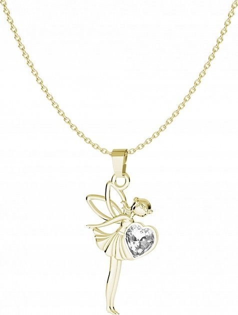 Radziszewska Jewellery Pozłacany Naszyjnik WRÓŻKA TABLICZKA GRATIS