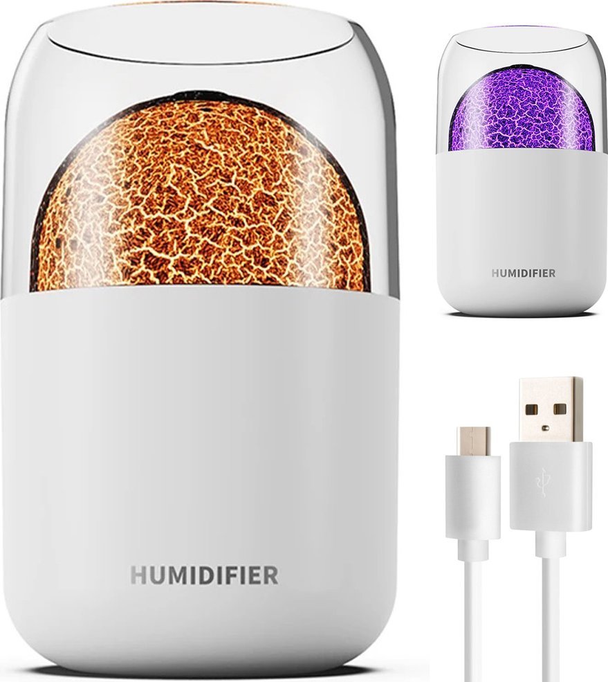 Nawilżacz powietrza Verk Nawilżacz powietrza dyfuzor aromaterapia podświetlenie led ultradźwiękowy Nawilżacz powietrza dyfuzor aromaterapia podświetle