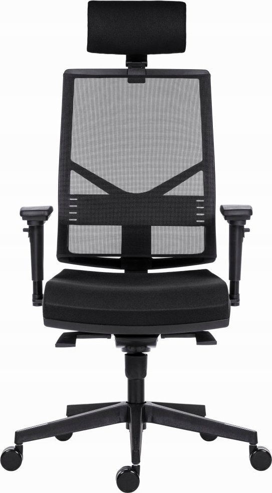 Krzesło biurowe Powerton Powerton Ergonomiczny fotel biurowy Marie, Czarny