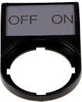 Eaton Tabliczka opisowa OFF-ON 50x30mm czarna prostokątna M22S-ST-GB10 (216499)