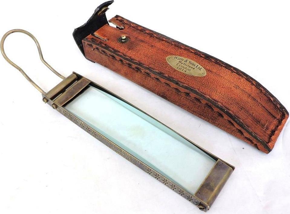 Upominkarnia Prostokątna lupa MFK w skórzanym etui