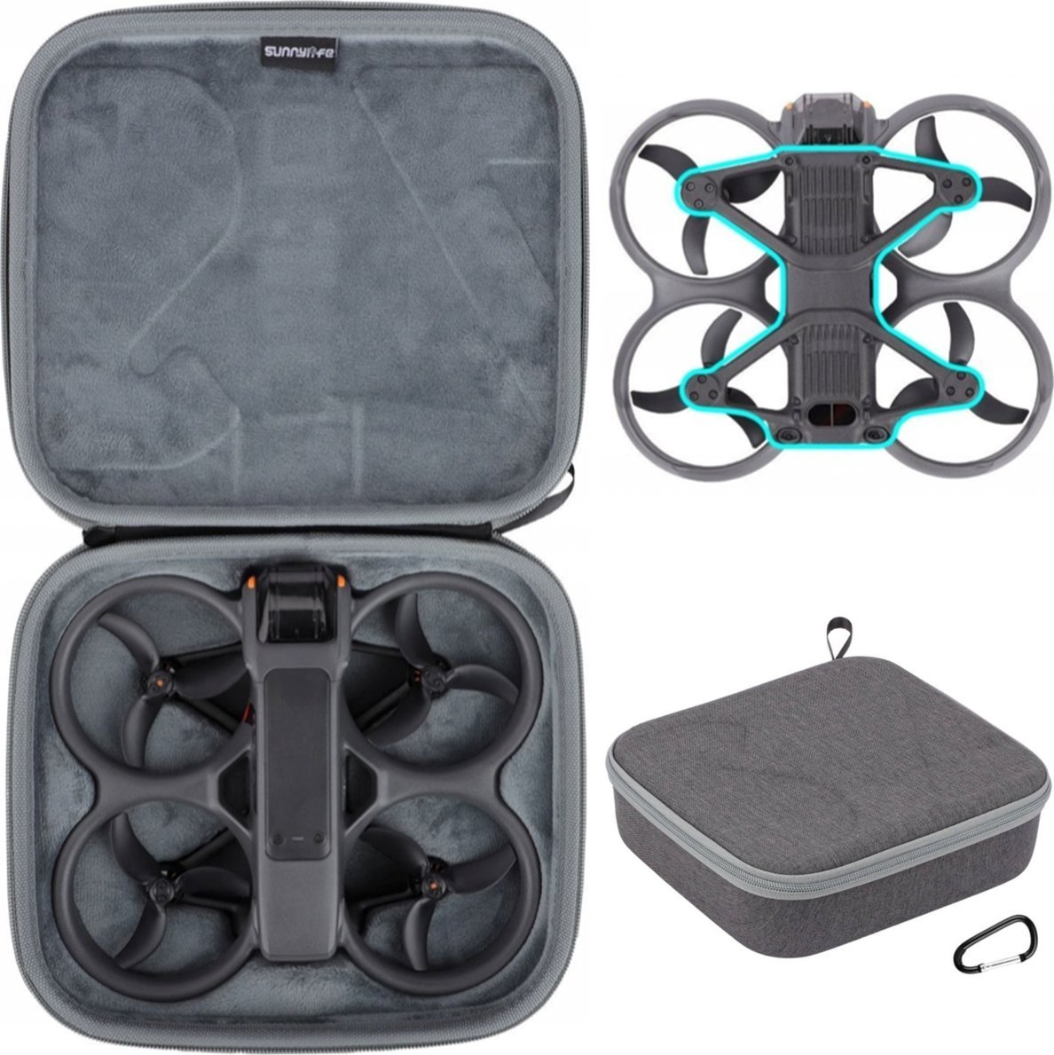 SunnyLife ETUI FUTERAŁ HARD CASE POKROWIEC NA DRONA SUNNYLIFE DO DJI AVATA 2