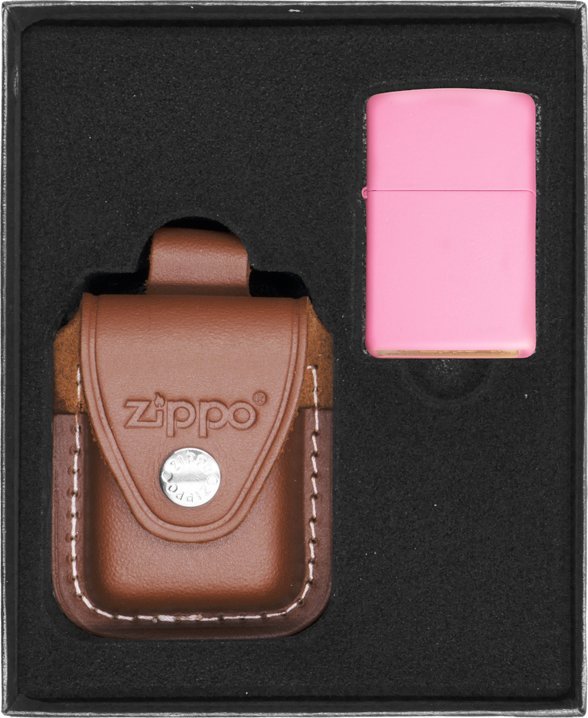 Zestaw ZIPPO Zapalniczka PINK MATTE Prezentowy No2