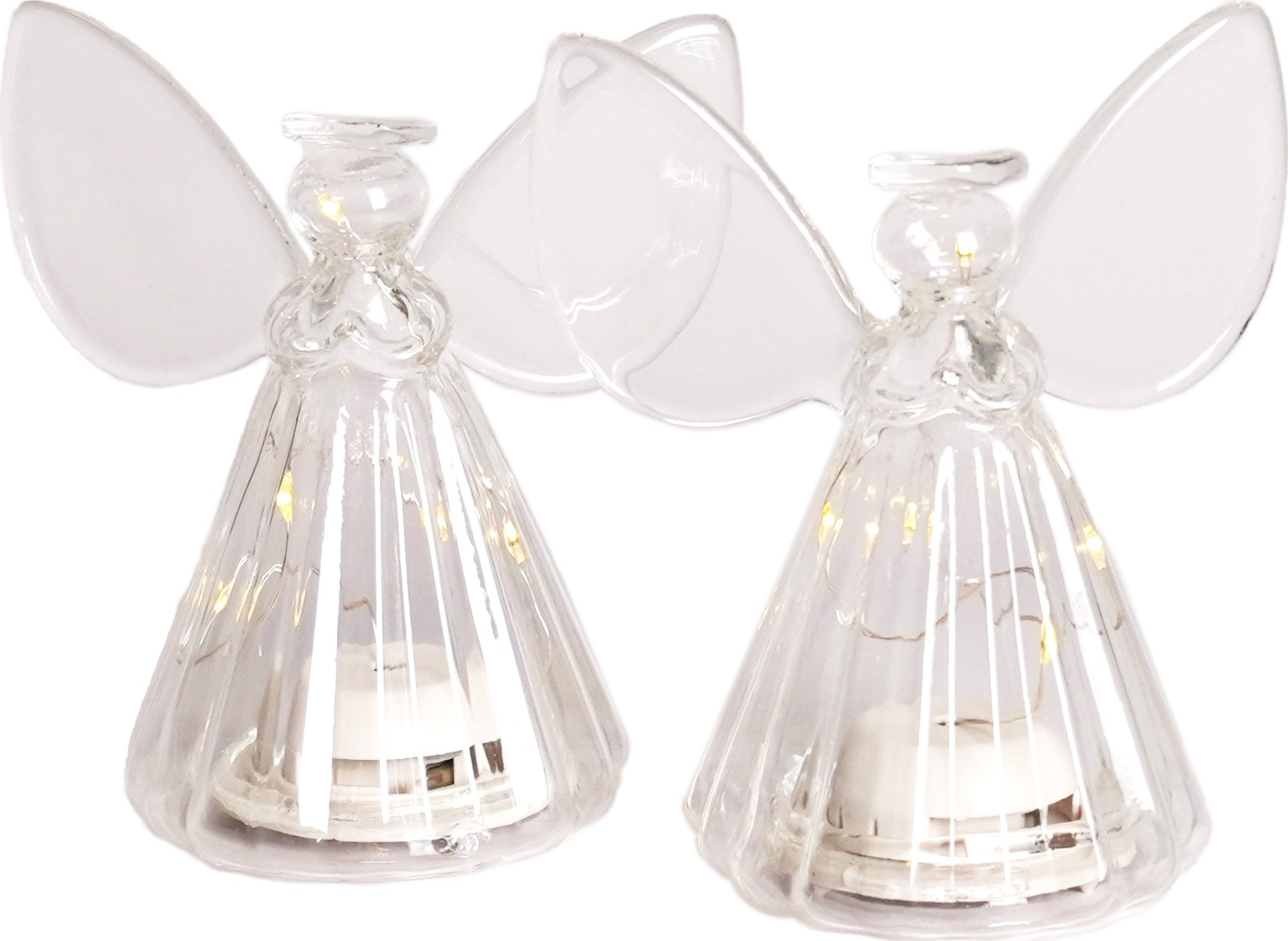 Sirius Sirius Iris angel 2 pcs. H10cm, 5LED, Clear