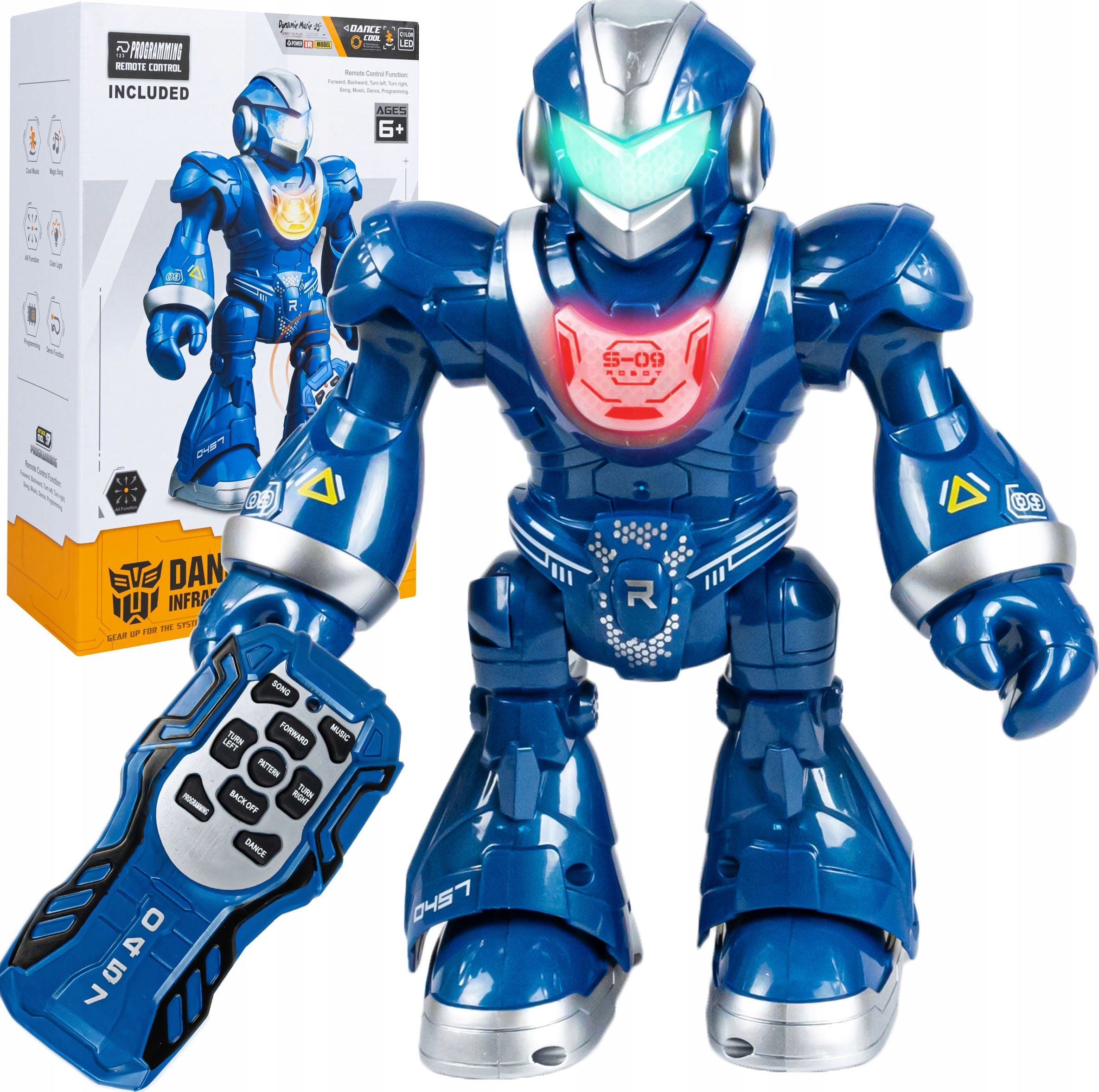 Robot Rc Zdalnie Sterowany Programowany Tańczy Śpiewa Pilot Dźwięki Światła