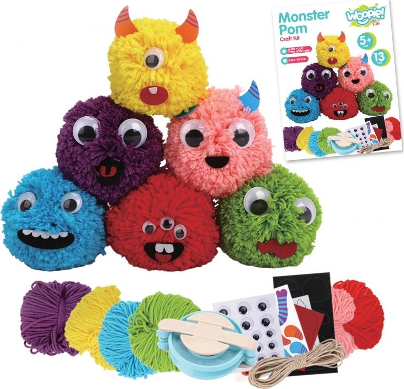 Woopie WOOPIE ART&FUN Zestaw Kreatywny Zrób Potworka Monster Pom