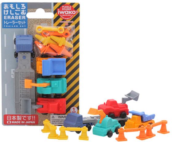 Iwako Zestaw gumek do ścierania - Trailery (258951)