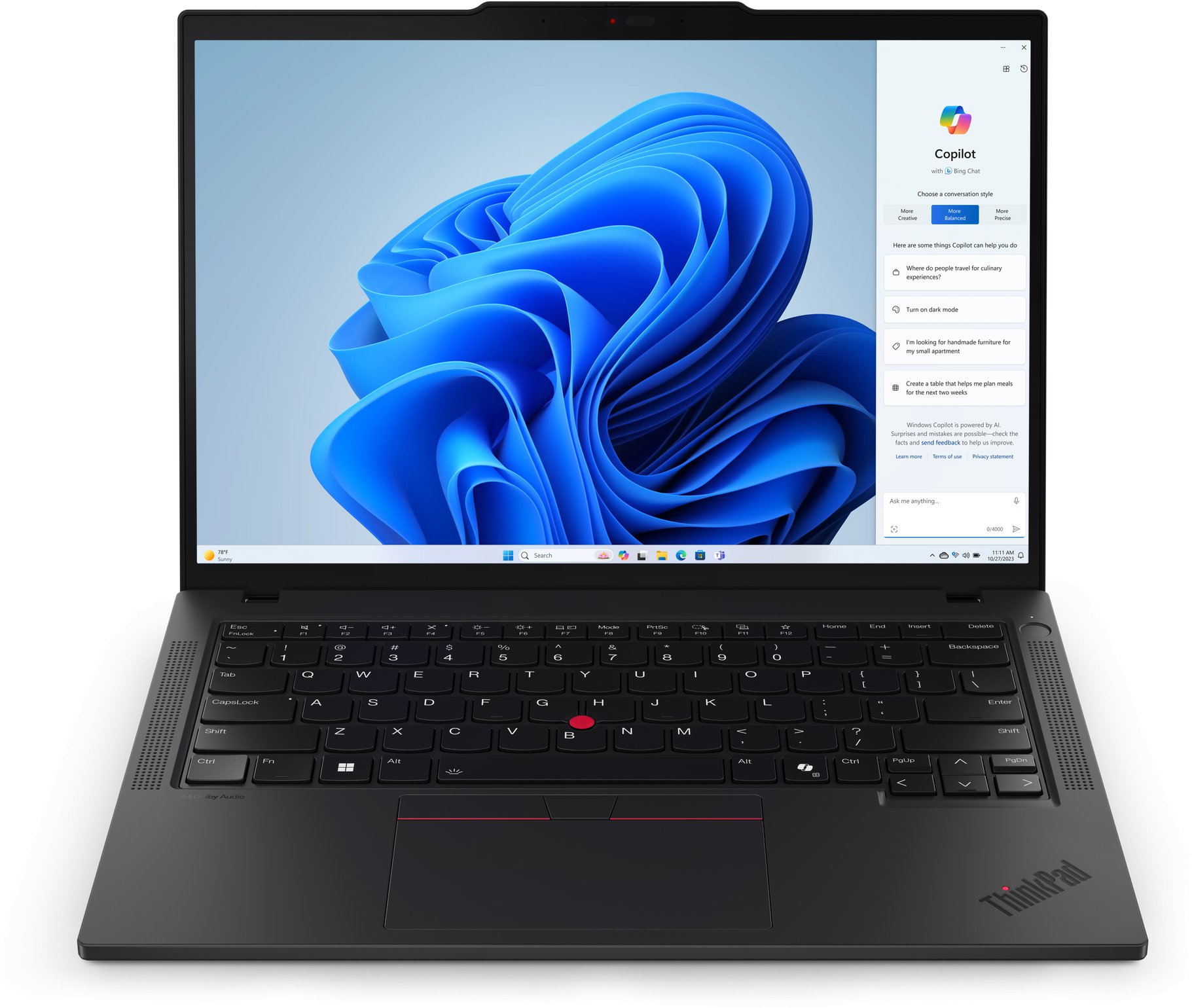 Laptop Lenovo ThinkPad T14 G5 Ultra 7 155U / 32 GB / 1 TB / W11 Pro / 120 Hz (21ML005LGE)