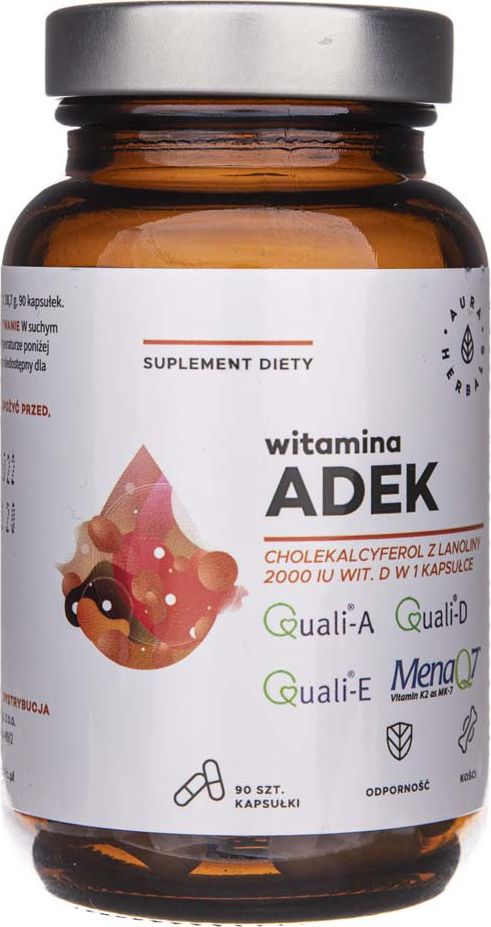 Aura Herbals Aura Herbals Witamina ADEK - 90 kapsułek