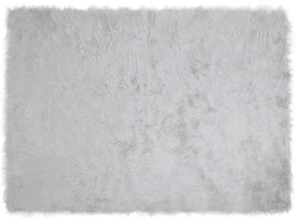 vidaXL Sztuczny szary dywan owczy Poliester 160 x 230 cm