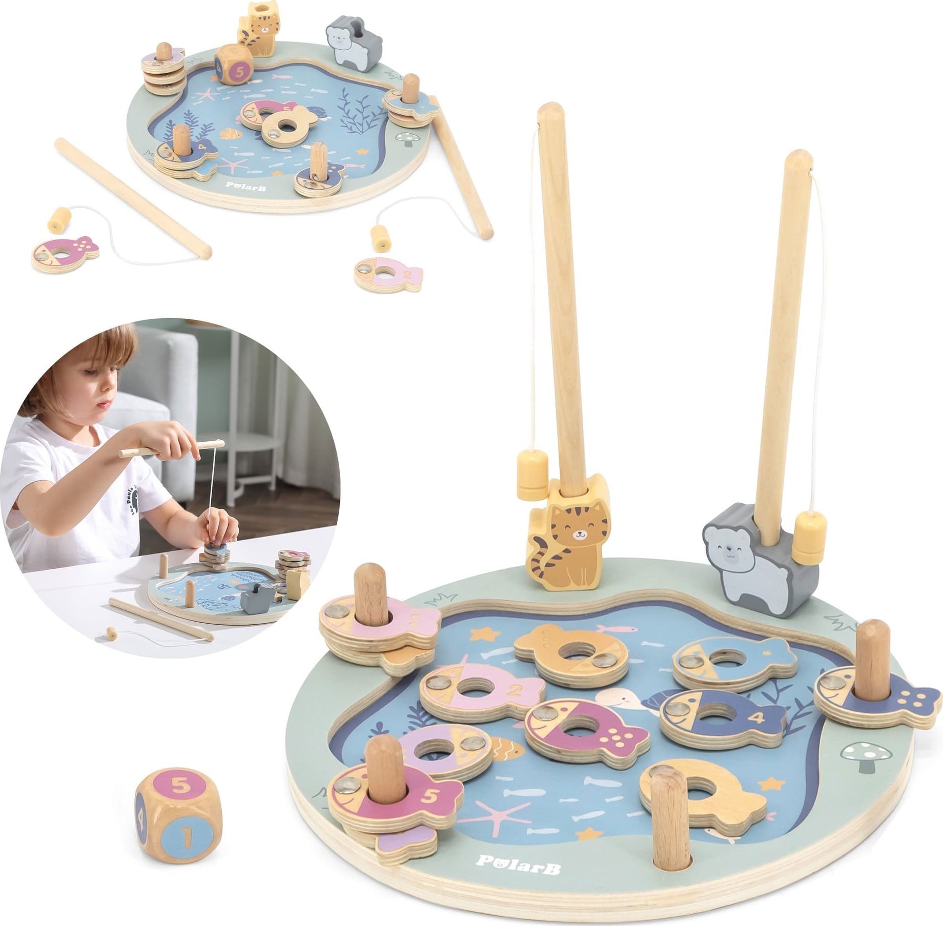 Viga Toys PolarB Gra zręcznościowa - magnetyczne łowisko