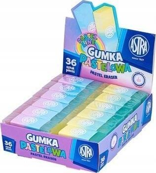 Gumka dwukolorowa Pastel Line (36szt) ASTRA