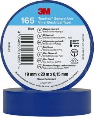 3M Taśma izolacyjna 3M Temflex 1500 DE272951109 19mmx20m niebieska