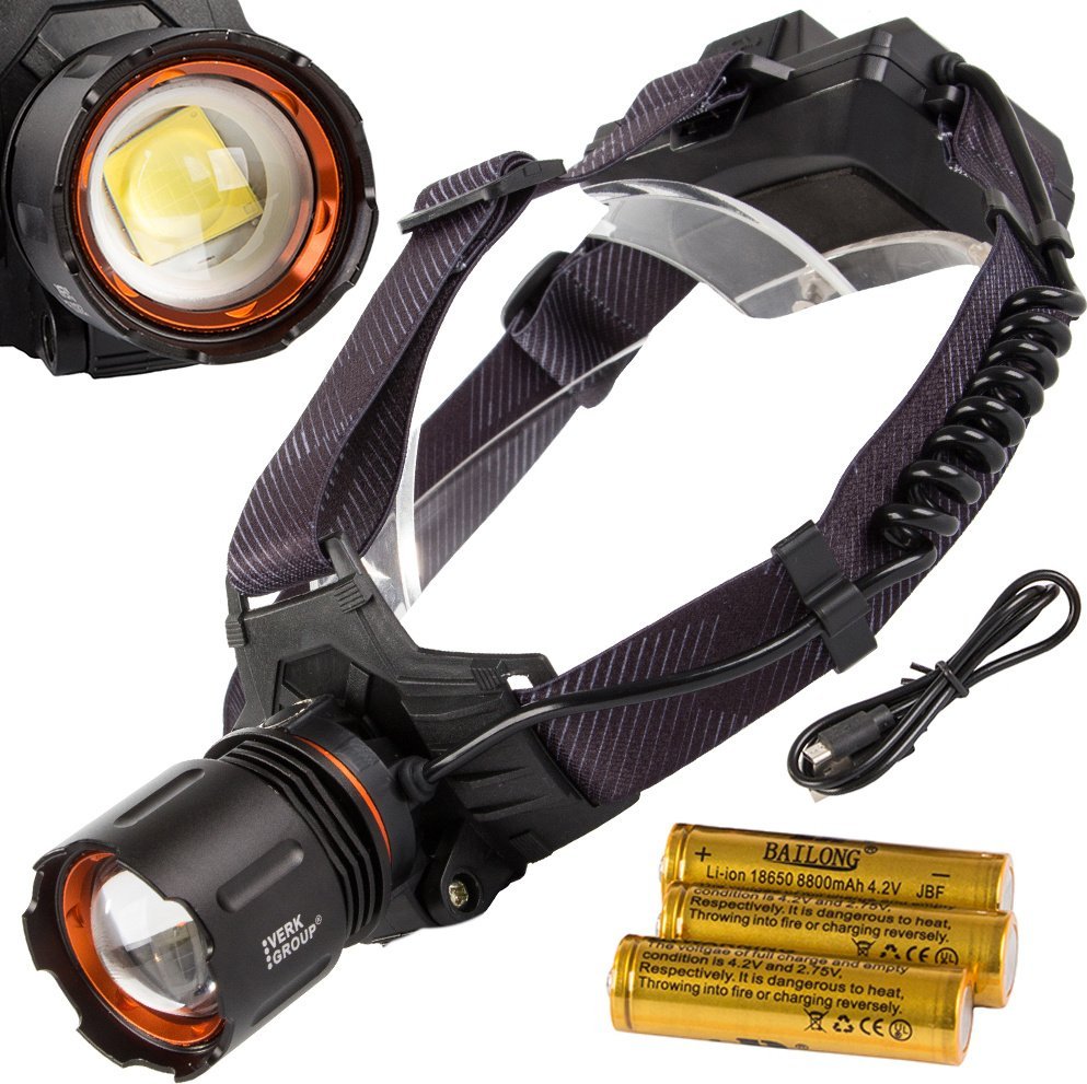 Latarka Bailong Latarka czołowa bailong led cree xhp160 powerbank Latarka czołowa bailong led cree xhp160 powerbank