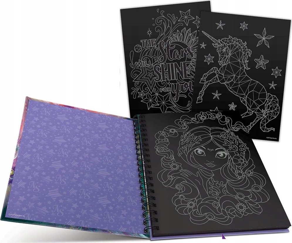 Nebulous Stars NEBULOUS STARS colouring book Black Pages, 11111