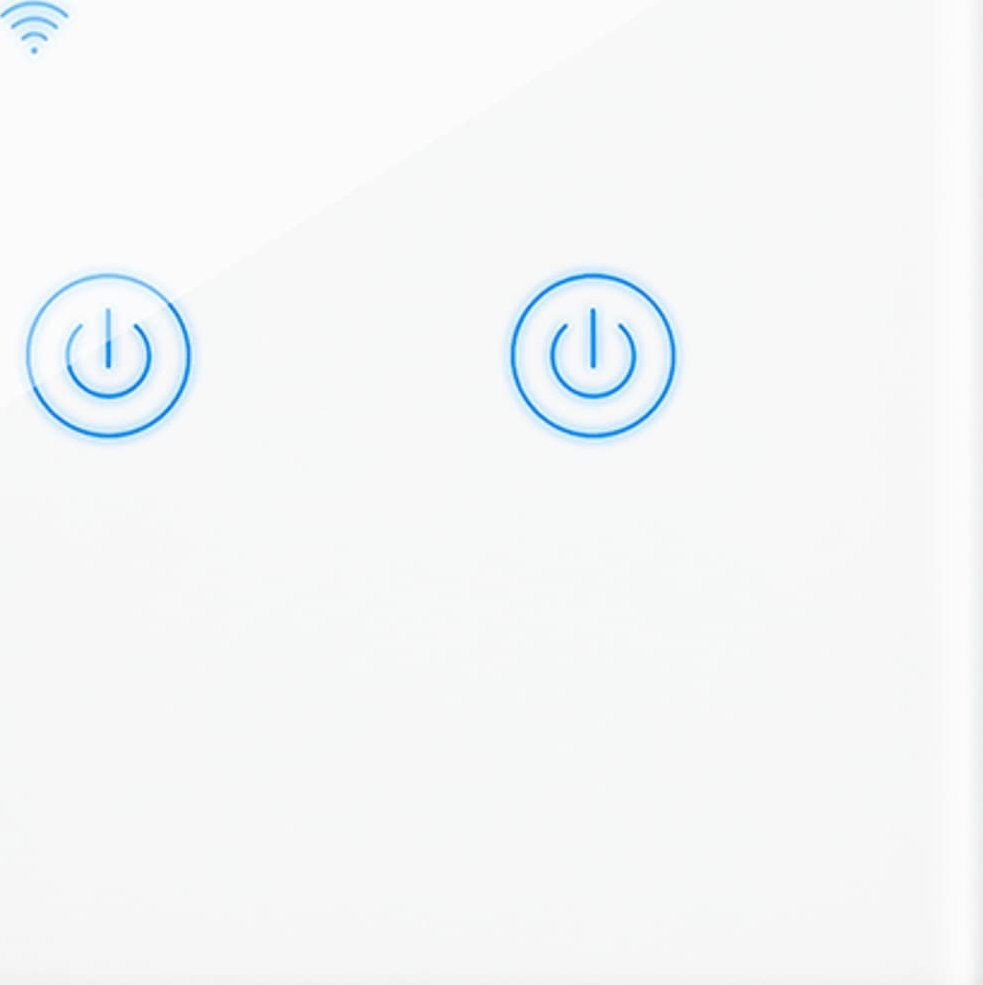 Blow 72-088# Inteligentny włącznik światła dwukanałowy szklany wifi tuya