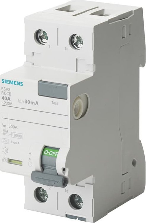 Siemens Wyłącznik różnicowoprądowy 2P 40A 30mA 230V typ F 5SV3314-3