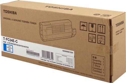 Toner Toshiba T-FC34E Cyan Oryginał (6A000001524)