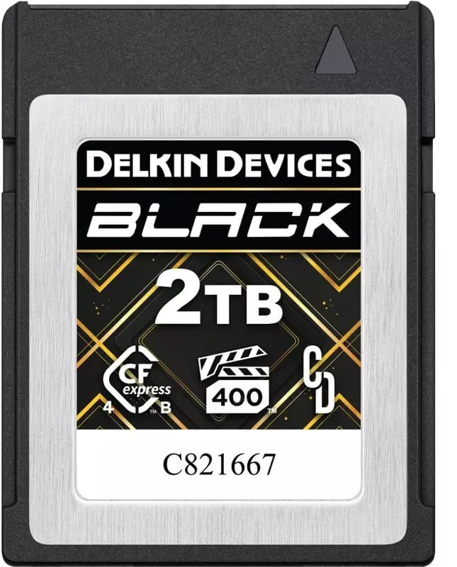 Delkin CFexpress 4.0 BLACK | Type B | R3700/W3220 (VPG400) 2TB