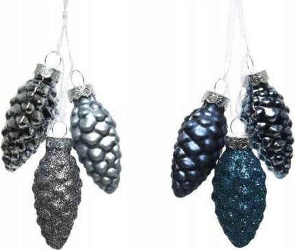 Kaemingk Bombki choinkowe świąteczne ozdobne szyszki 3 szt.