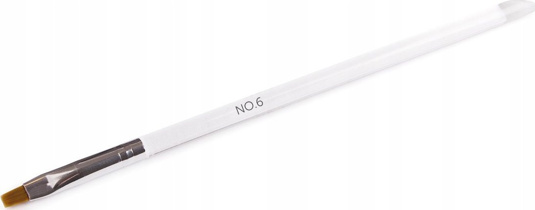 Cosmetics Zone Przezroczysty pędzelek do żelu z kopytkiem No.6 (CLEAR)