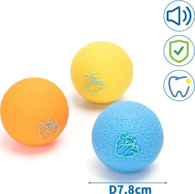 Nobleza Piszcząca winylowa zabawka w kształcie piłki dla psa Piszcząca winylowa zabawka w kształcie piłki dla psa