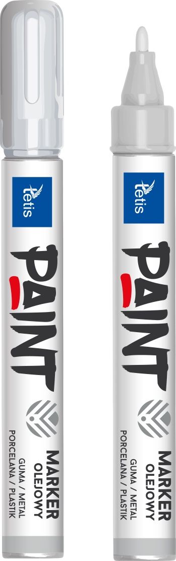 Tetis Marker olejowy 2mm 6g okrąg. koń. srebrny TETIS, cena za 1szt.