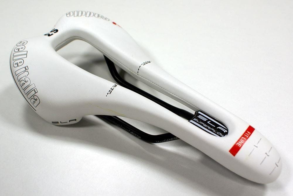 Selle Italia Siodło SELLE ITALIA SLR TM SUPERFLOW S (id match - S3) manganese tube 7, białe, testowe zestaw SIT-0000000000134 (NEW)