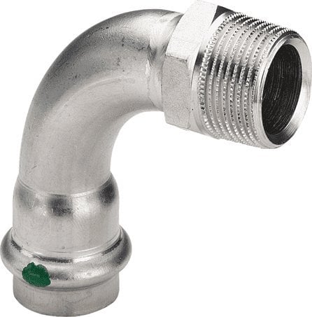 Łuk 90° z SC 18 x 1/2 stal szlachetna - nierdze / blyszczacyŁącznik do rur