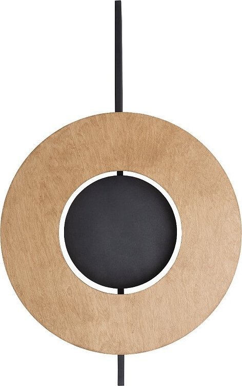 Kinkiet Nowodvorski Kinkiet ścienny Sunset Natural A 10576 Nowodvorski okrągła drewniana