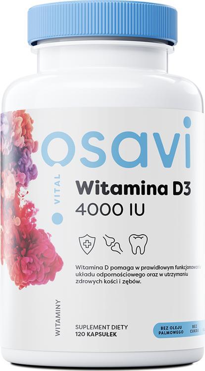 Osavi Osavi - Witamina D3, 4000IU, 120 kapsułek miękkich