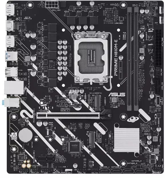 Płyta główna Asus MB Sc LGA1851 PRIME H810M-E-CSM, Intel H810, 2xDDR5, 2xDP, 1xHDMI, mATX