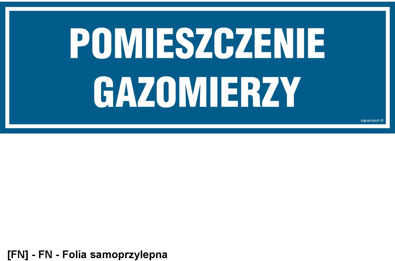 PA565 - Pomieszczenie gazomierzy 300x100