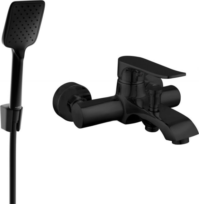Mexen Mexen Pecos R62 bateria wannowa z zestawem prysznicowym, czarna - 7273R62-70