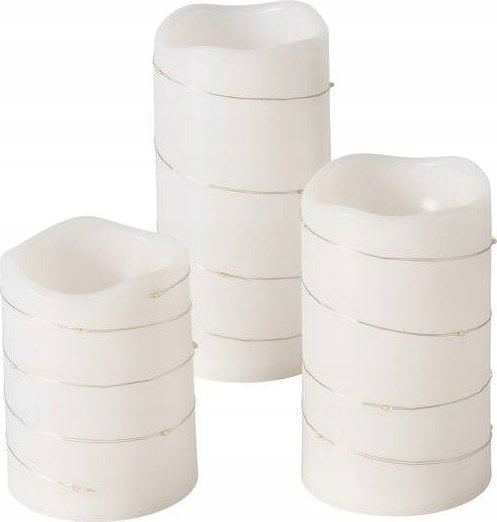 Boltze Świece ze sztucznym płomieniem LED SARNIA, 3 szt.