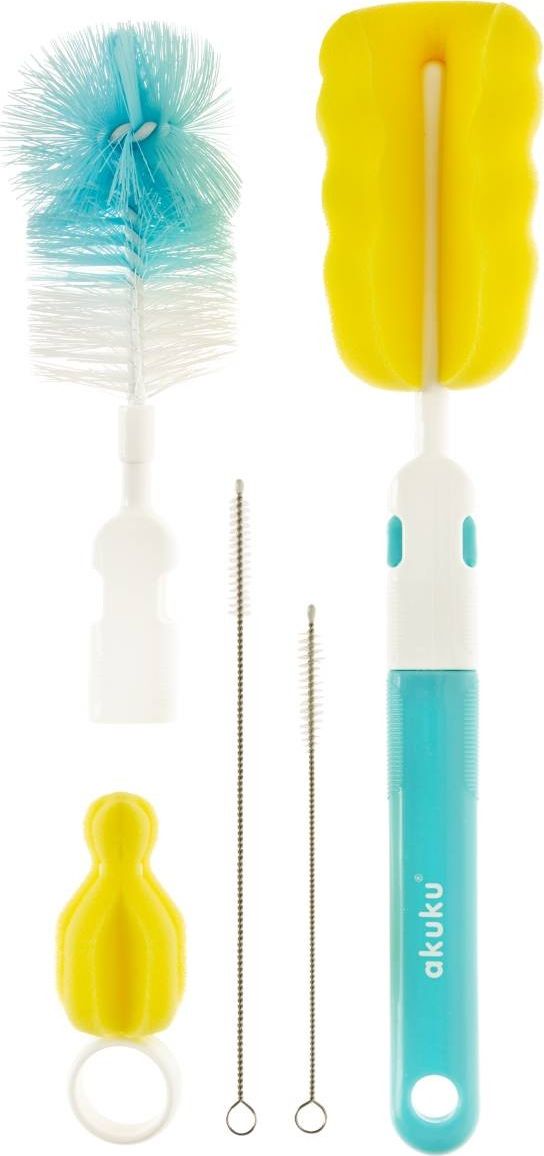 Akuku Zestaw szczotek niebieski