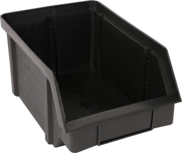 Artech Pojemnik warsztatowy z polipropylenu standardowego, wym. 440 x 285 x 210 mm (Kolor czarny)