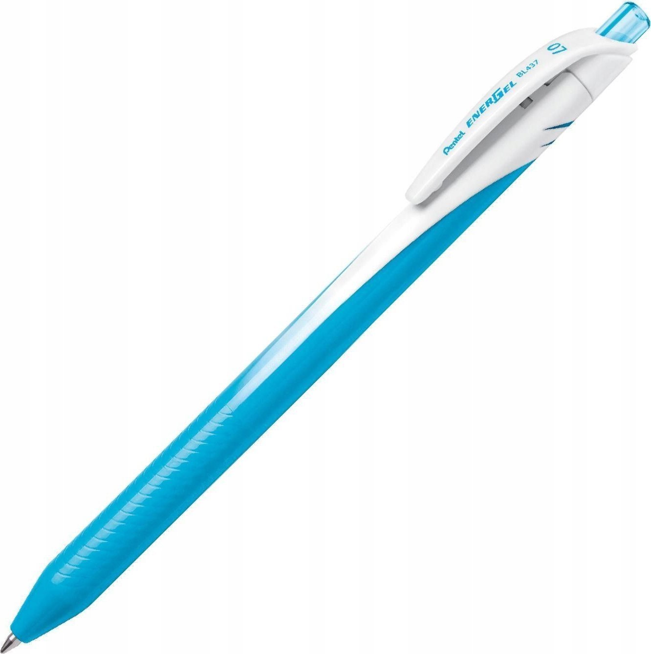 Pentel Pióro kulkowe Pentel EnerGel BL437 błękitne, BŁĘKITNY