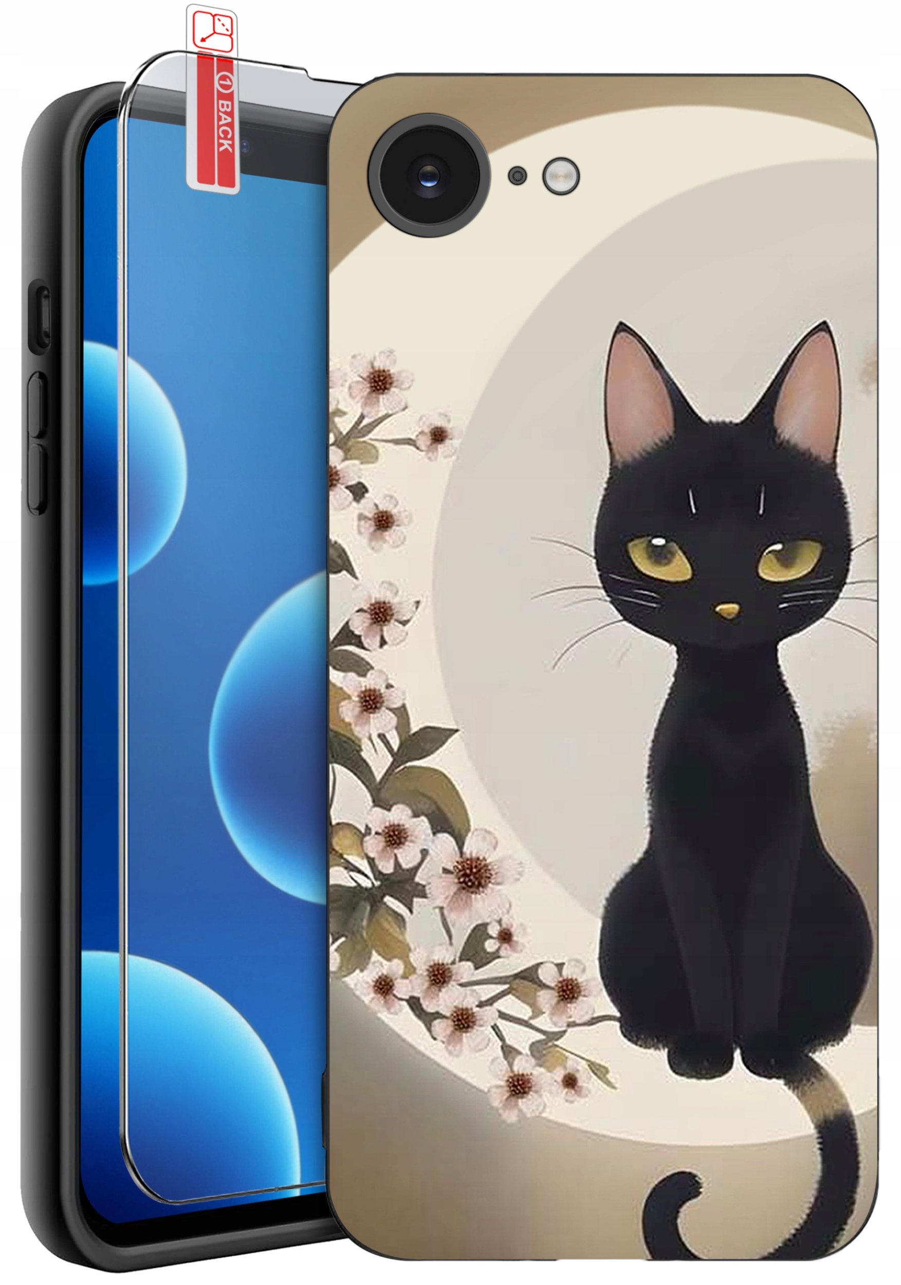 ETUI do iPhone 16e | WZORY | SILIKONOWE MATT CASE + SZKŁO 9H