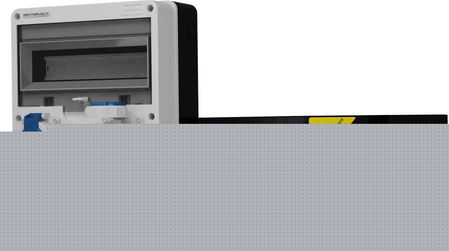 Doktorvolt Rozdzielnica budowlana TD 32A 16A 2x230V IP65 Schuko Doktorvolt 6664