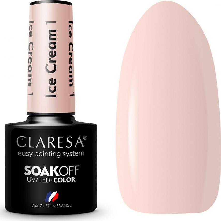 Claresa CLARESA lakier hybrydowy Ice cream 1 -5g