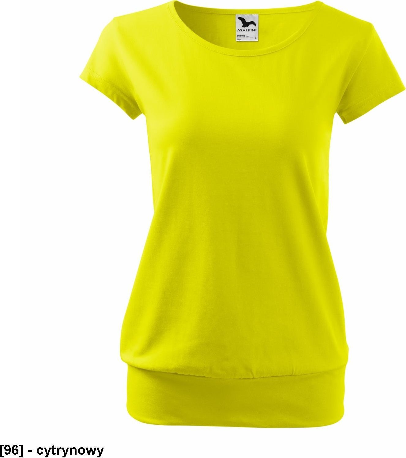 MALFINI City 120 - ADLER - Koszulka damska, 150 g/m, - cytrynowy M