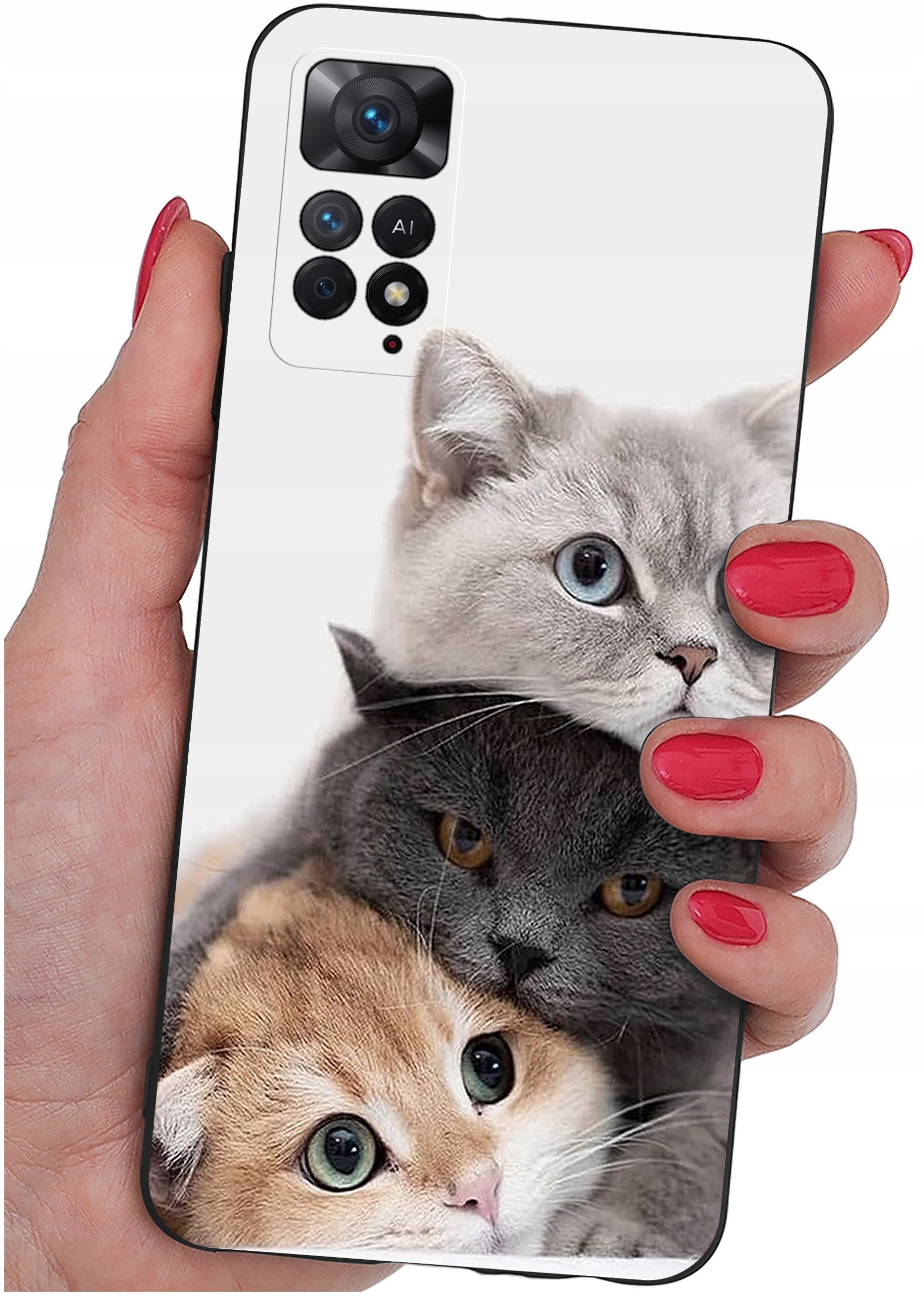 ETUI do Xiaomi Redmi Note 11 Pro | WZORY | SILIKONOWE MATT CASE + SZKŁO 9H