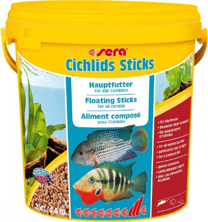 Sera Cichlids Sticks Nature 2 kg/10L, pałeczki - pokarm dla pielęgnic