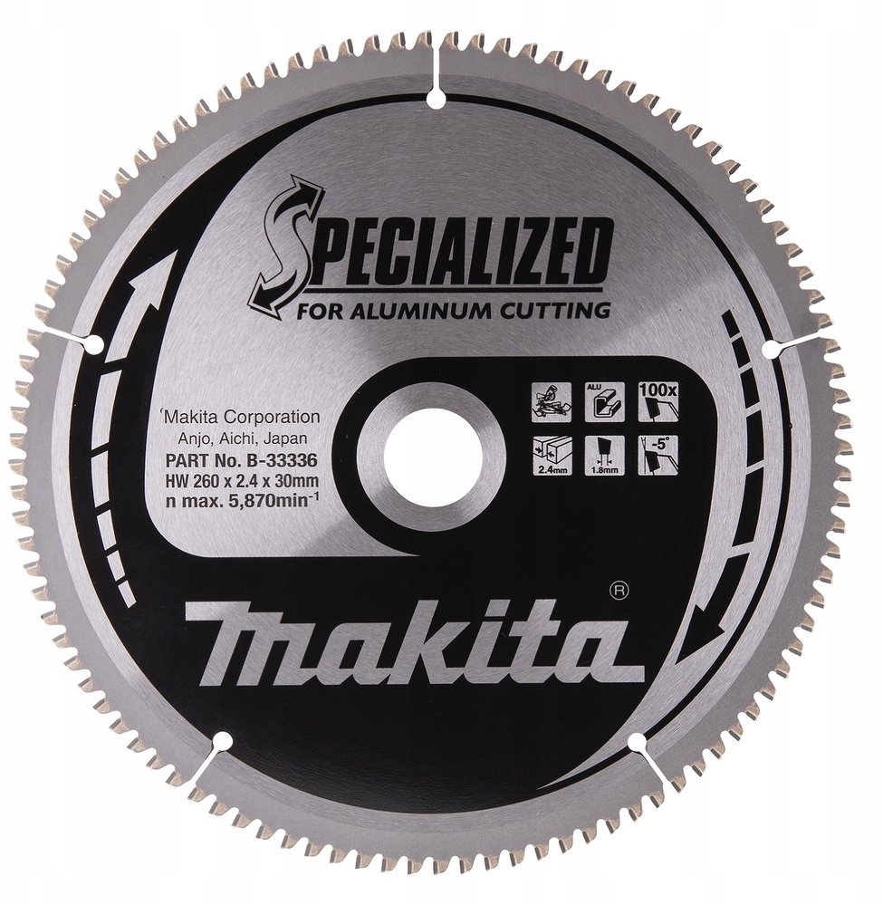 Metabo MAKITA CIRCULAR SAW 260x30x100z SPECIALIZED ALUMINUM