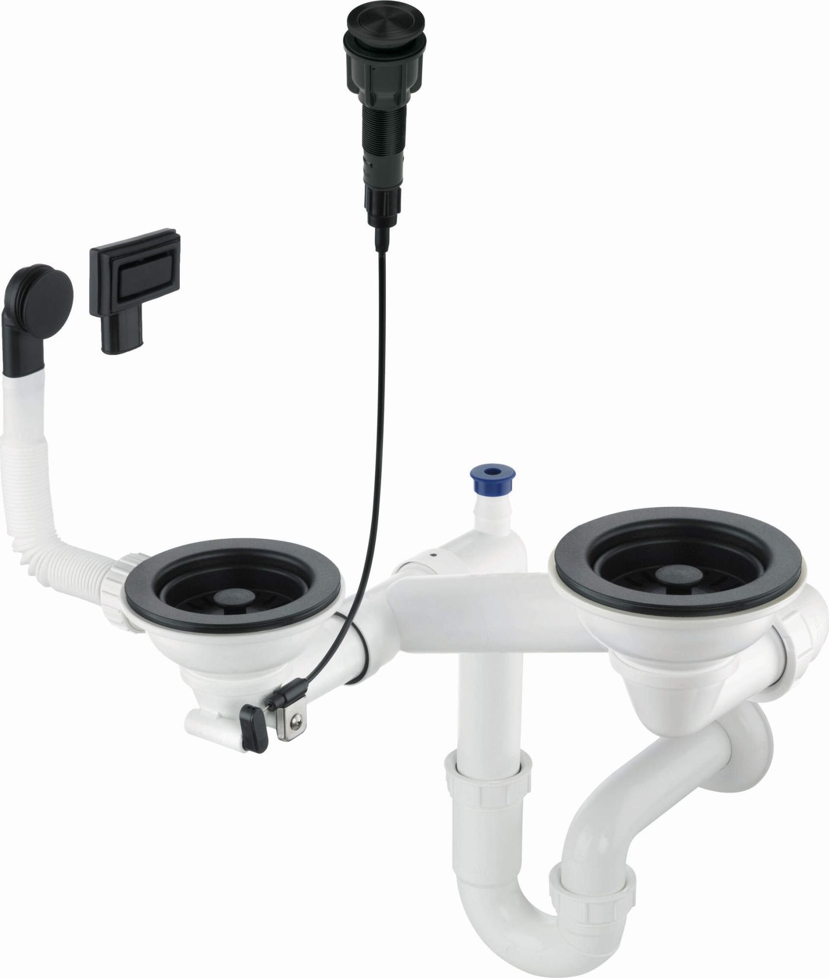 Syfon Deante Syfon do zlewozmywaka granitowego 1.5- i 2-komorowego - Space-Saver