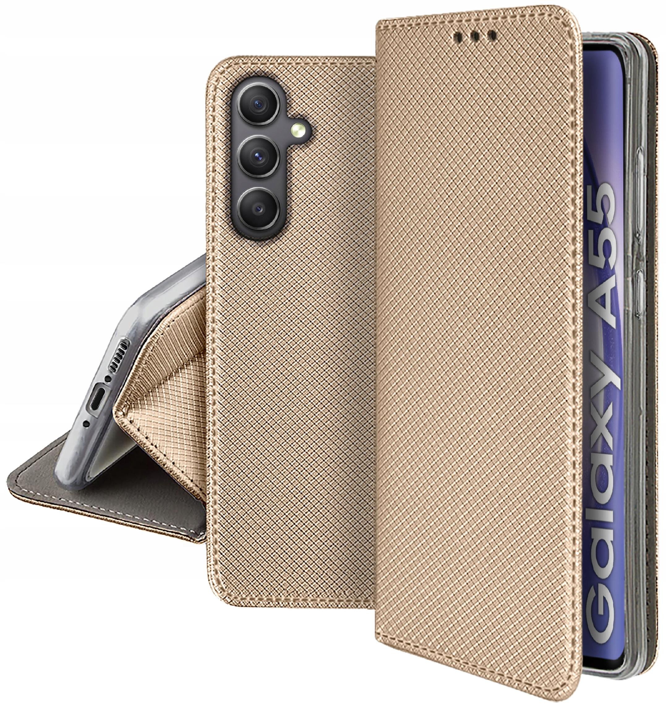 Etui do Samsung Galaxy A55 | A55 5G SMART MAGNET CASE PORTFEL + SZKŁO 9H